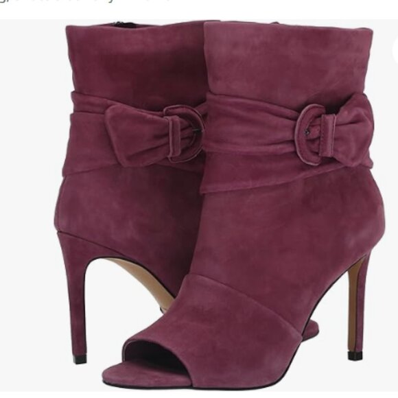 Vince Camuto Shoes - new Vince Camuto Womens ANTAYA Suede Peep Toe Ankle Booties Shoes